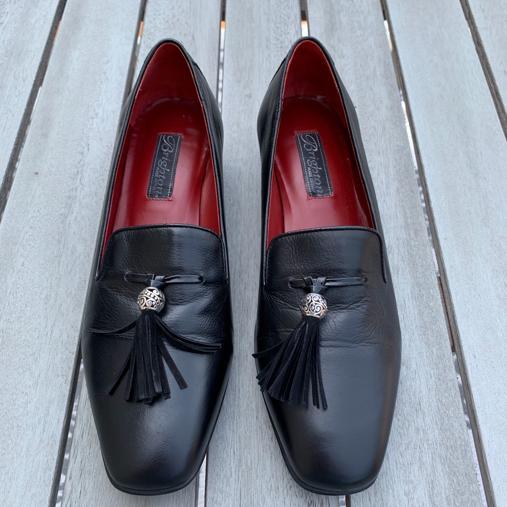Brighton Black Tassel Loafers